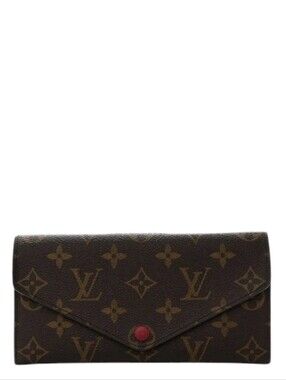 Like NEW! Louis Vuitton Monogram Josephine Wallet Fuchsia! COMES W/ COA